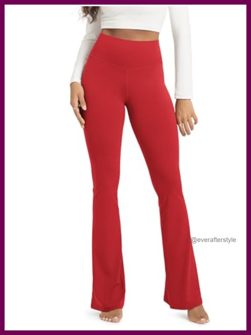 Buttery Soft High Waist Flare Leggings with Back Pocket Yoga Pants